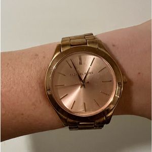 Rose gold Michael Kors watch